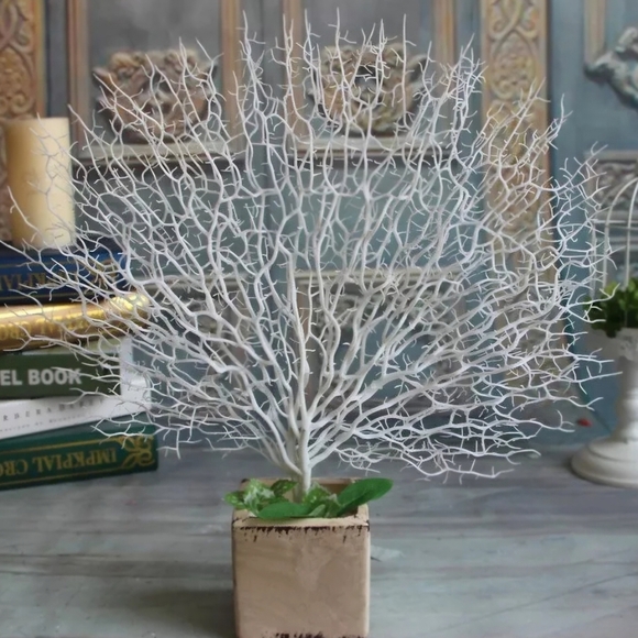 Faux Coral Fan Pick Prop - Two Pieces (2) - Decor - Picture 1 of 6